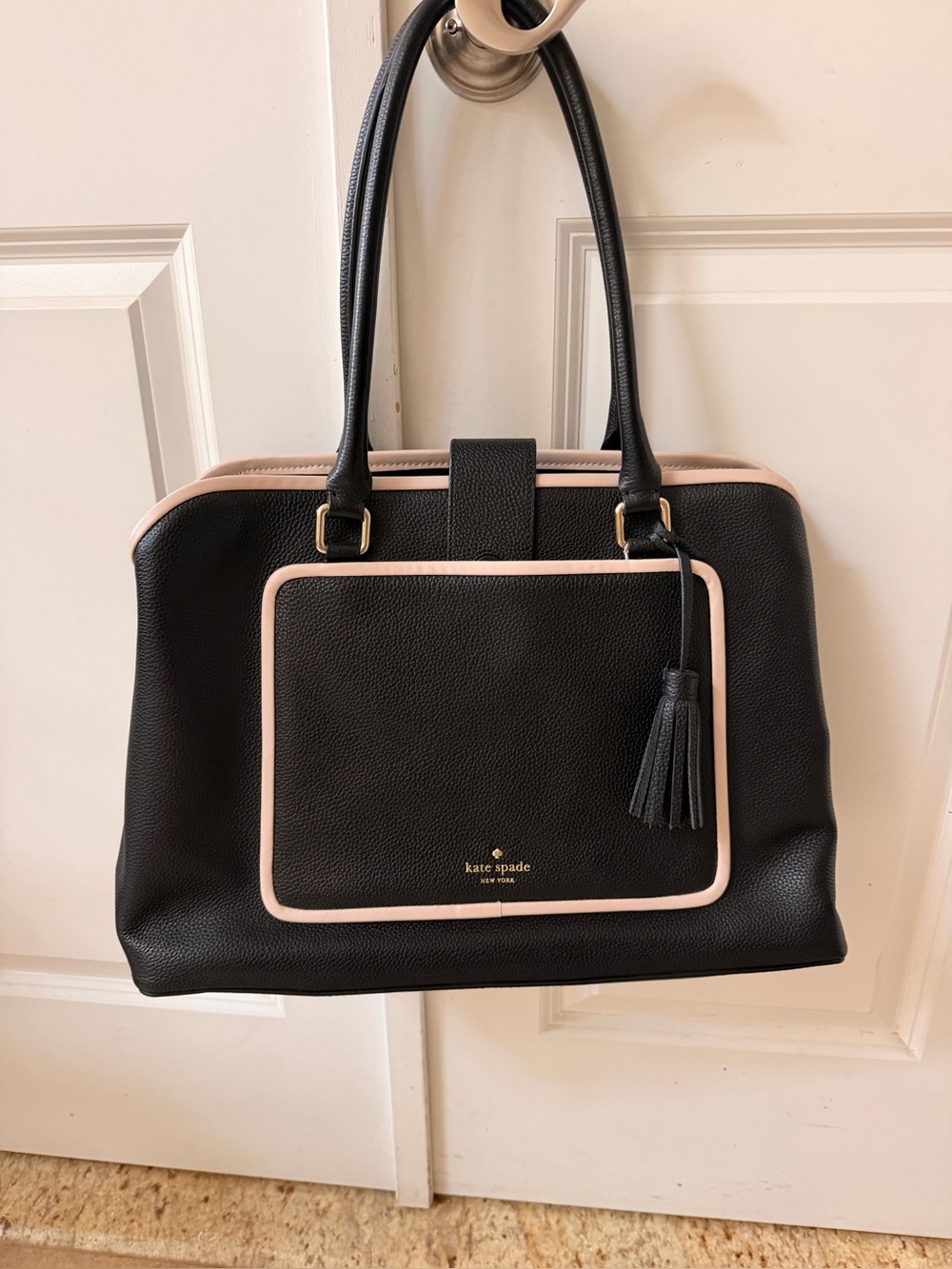 kate spade Black Bag pebble grain leather Like New